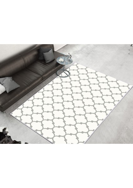 Inci Dijital Saçaksız Yıkanabilir Kaymaz Taban Halı 1913 Desen 1