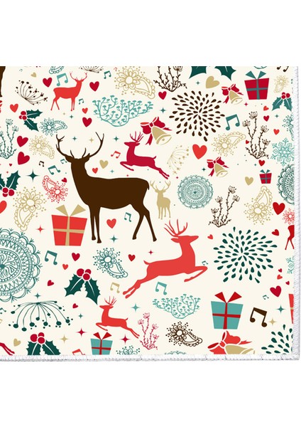 Inci Christmas Saçaksız Yıkanabilir Kaymaz Taban Halı Chr-13 fırsatları