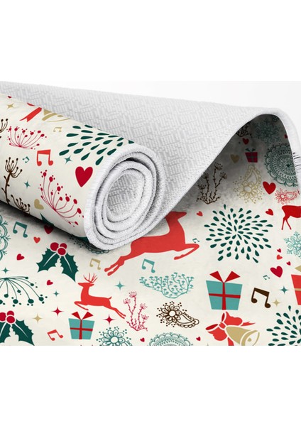 Inci Christmas Saçaksız Yıkanabilir Kaymaz Taban Halı Chr-13 indirimleri