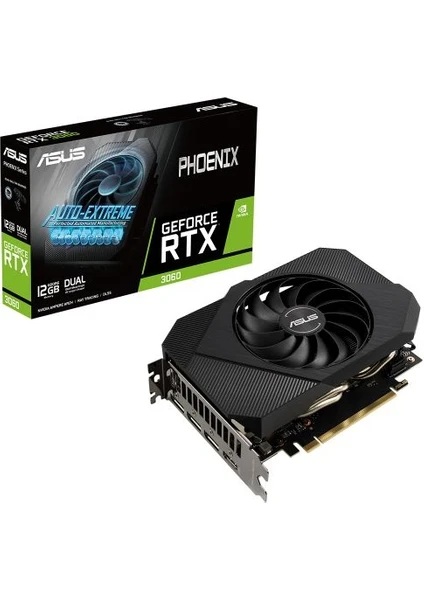 ASUS GEFORCE PHOENIX RTX 3060 12GB 192bit GDDR6 1807MHz OC HDMI 3xDP RGB (PH-RTX3060-12G-V2) EKRAN KARTI