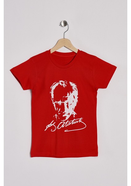 Çocuk T-Shirt Atatürk Baskılı 5-12 Yaş