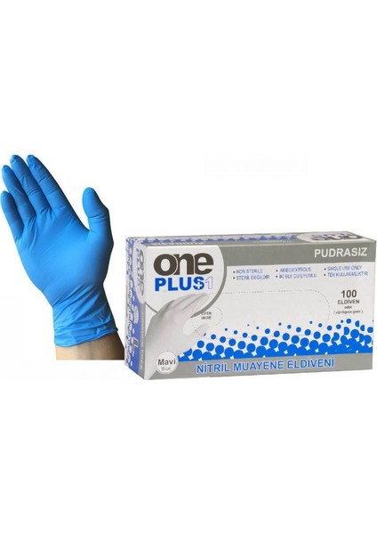 Nitril 100 Adet (Mavi) L ,