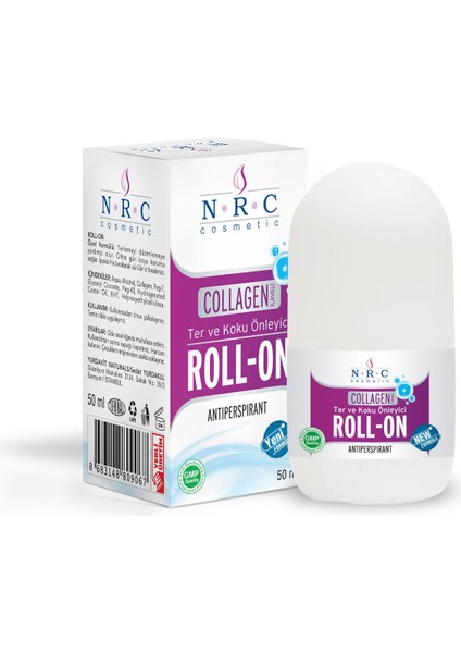 Cosmetic Ter ve Koku Önleyici Ilaveli 50 ml Antıperspırant Roll On