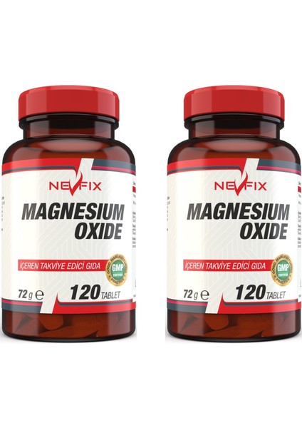 Magnesium Oxide Magnezyum 250 Mg (2 Kutu )120 Tablet