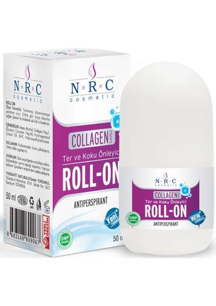 Roll-On Collagen Takviyeli Antiperspirant 50ML Ter ve Koku Önleyici ( 2 Kutu)