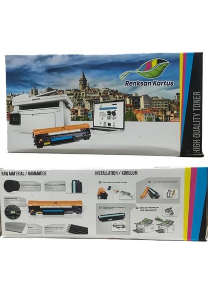 Hp CC531/CE411A/CF381A Mavi Muadil Toner