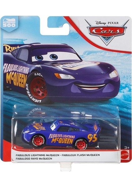 Arabalar 3 Tekli Karakter Araçlar DXV29 GXG46 Fabulous Lightning Mcqueen