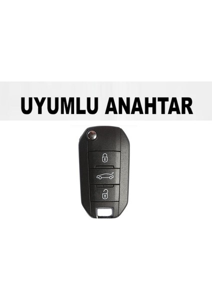 Peugeot 208 301 308 508 2008 3008 5008 Silikon Anahtar Kılıfı