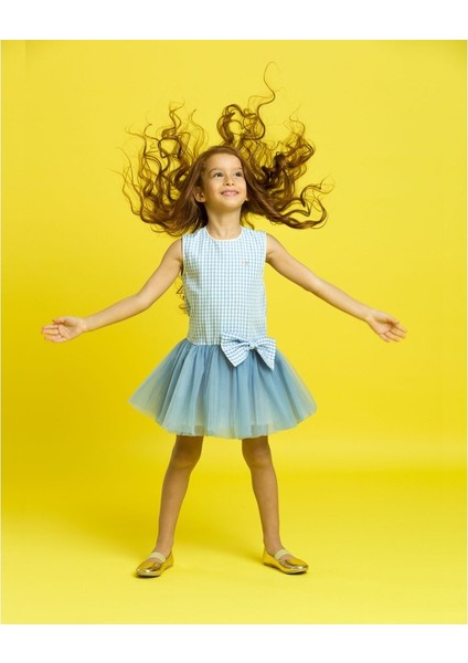 Linda Blue Dress Elbise
