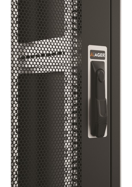 42U 600X800MM Dikili Tip Siyah Kabinet Vega AG-VB42U6080S1 Cam Kapak fırsatları