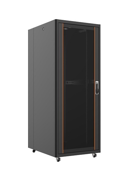 36U 800X1000MM Dikili Tip Siyah Kabinet Vega AG-VB36U8010S1 Cam Kapak