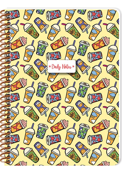 384642-99 Kareli Coffee Defter 16,5 x 22,5 cm