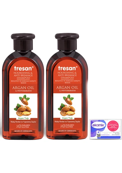 Argan Yağı Besleyici ve Kırılma Karşıtı Bakım Şampuanı 300 ml 2 Adet