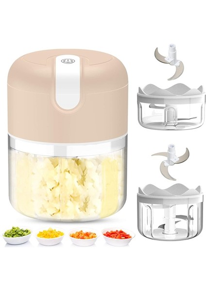 Mini Gıda Doğrayıcı İçin Sarımsak Kıyma Makinesi 250 ml (Yurt Dışından)