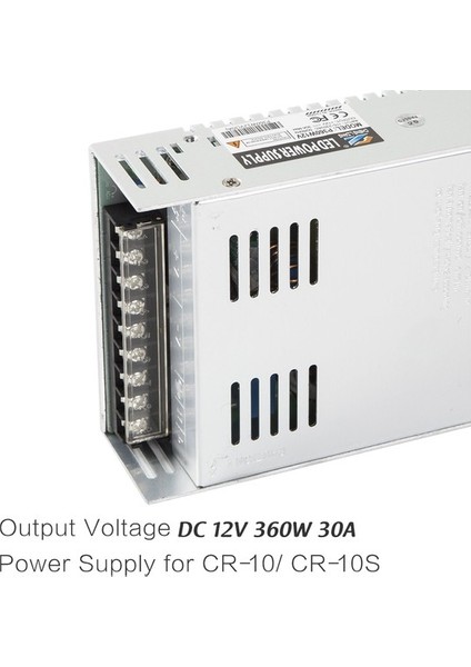 Dc 12V 360W 30A Creality 3D Yazıcı Için Evrensel Düzenlenmiş ( Yurt Dışından)