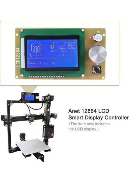 Rampalar Için Kablo ile Anet 12864 LCD Akıllı Ekran ( Yurt Dışından)