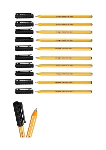 1010 Ofispen Tükenmez Kalem Siyah 10'lu