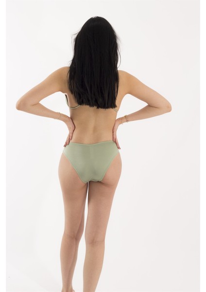 Kuşkonmaz Yeşili Şık Tasarım Bikini Takım modelleri