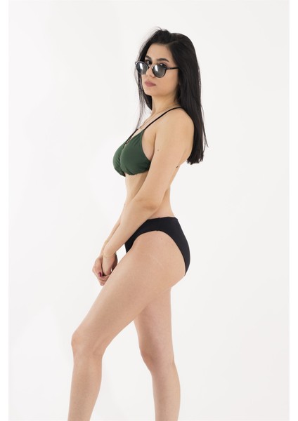 Yeşil Üstlü Siyah Altlı Bikini Takım fiyatları