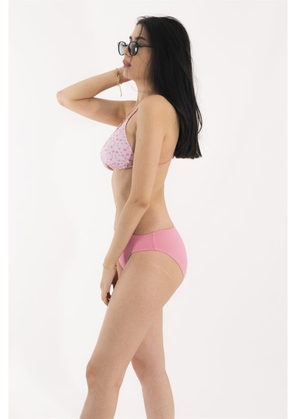 Pembe Desenli Bikini Takım fiyatları