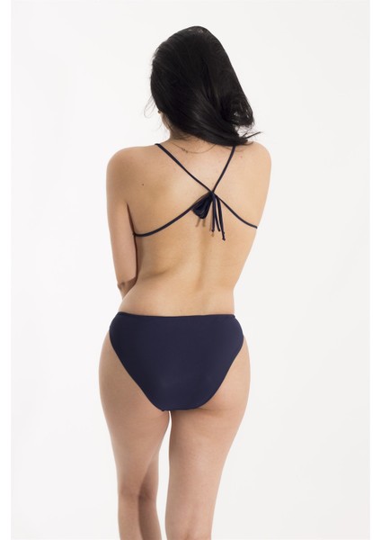 Okyanus Mavisi Şık Tasarımlı Bikini Takım modelleri