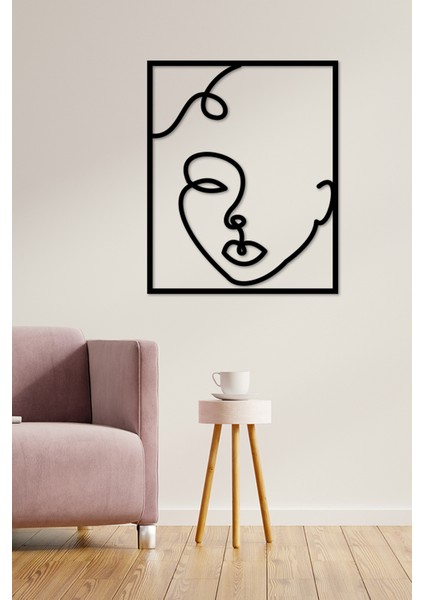32X40 cm Kadın Siüeti Çizimli Duvar Panosu
