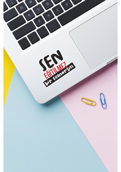 Komik Quby Pentol Temalı Telefon Laptop Notebook Tablet Sticker Seti 14 Adet