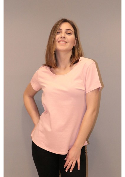 Kadın Bisiklet Yaka T-Shirt
