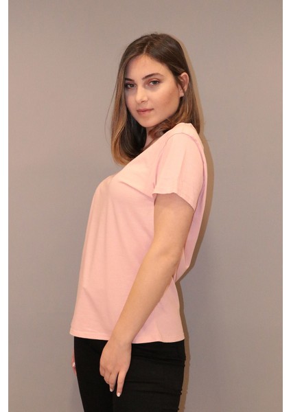 Kadın Bisiklet Yaka T-Shirt