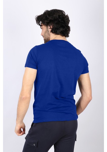 Erkek Nakış Baskılı T-Shirt