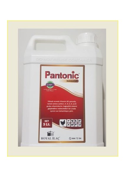 Pantonic 5 Lt. Kanatlılar Için Multivitamin Desteği