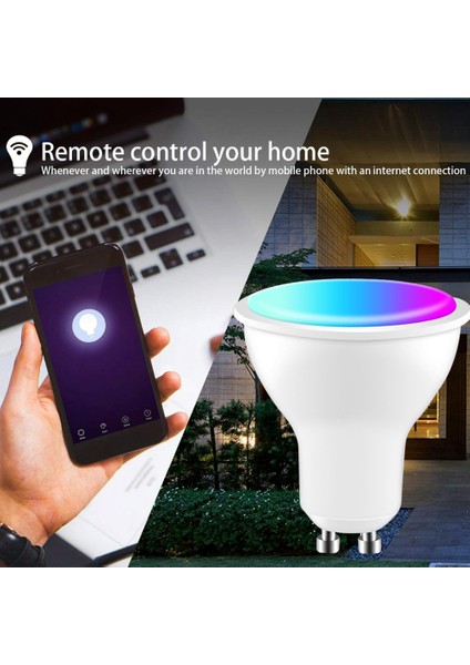 Akıllı Wifi Ampul LED Rgb Renk Değiştiren Ampuller ( Yurt Dışından)