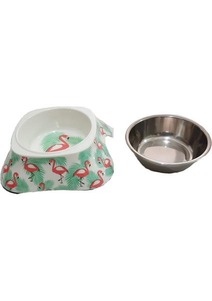 Kedi Köpek Melamin Mama Su Kabı BO-3138H(A5) 150 ml Flamingo