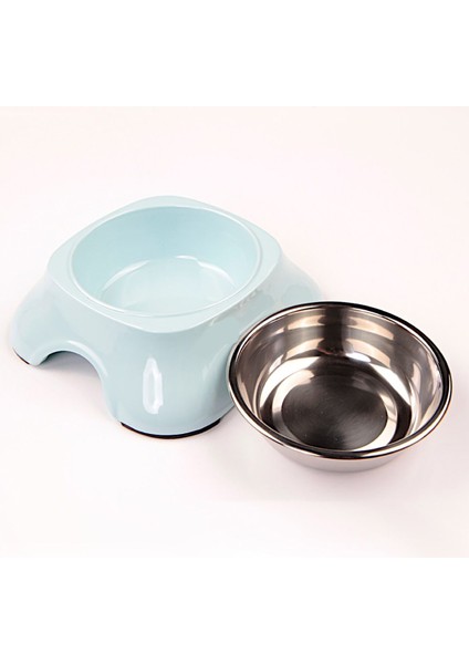 Kedi Köpek Mama ve Su Kabı BO-3138A5 150 ml Mavi