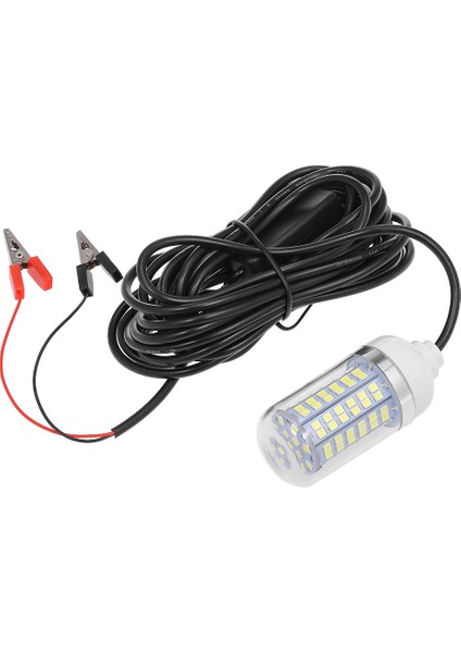 12V 15W Sualtı LEDli Balık Bulma Lambası - Beyaz (Yurt Dışından)