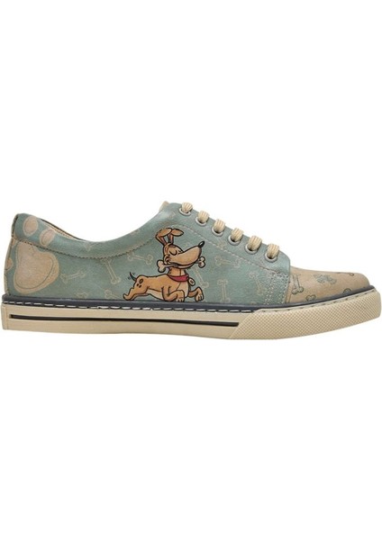 Kadın Vegan Deri Yeşil Sneakers - Sleeping Dogs Tasarım fırsatları