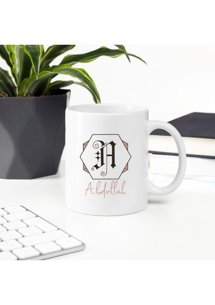Isme Özel Monogram Logolu Kupa
