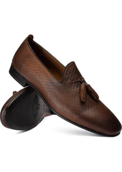 Deri Kahverengi Erkek Loafer modelleri
