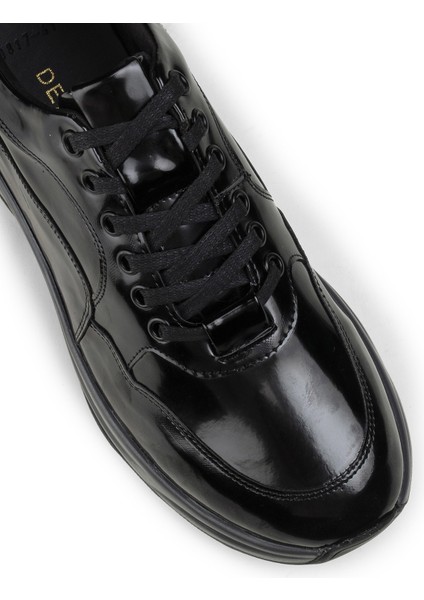 Siyah Açma Sneaker Kadın Ayakkabı