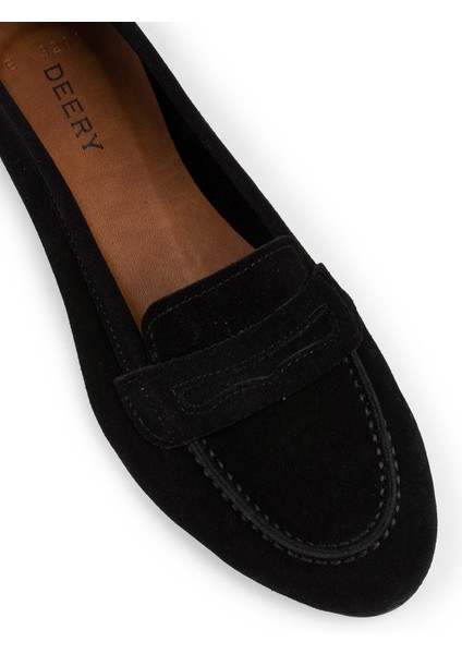 Süet Siyah Kadın Babet indirimleri