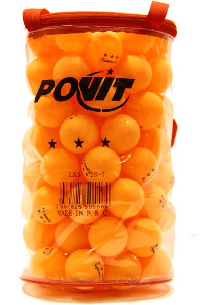 100'LÜ Çantalı 3 Yıldız 40 mm Pinpon Topu Turuncu (Birleştirme Eğrisi Olmadan Üretilmiştir!)
