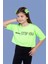 Toontoy Kız Çocuk Baskılı Düşük Kol Crop Tişört 1