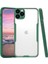 Mokaksesuar Apple iPhone 11 Pro Max Kılıf Ince Korumalı Pastel Silikon Mat Şeffaf Yeşil 1