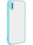 Apple iPhone x Kılıf Arkası Mat Kenarları Renkli Lux Back Cover Hux + Ekran Koruyucu 1