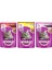 Pouch Yetişkin Kedi MAMASI 100 gr 3 Adet Et+Tavuk+Somon 1