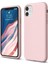 Apple iPhone 11 Kılıf Liquid Lansman Silikon Pudra Pembe 1