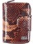 Kahve Yılan Desenli Deri Kadın Cüzdanı 402 1