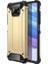 Caseworld Xiaomi Poco X3 Pro Kapak Çift Katmanlı Zırh Tank Kılıf - Gold 1