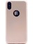 - Apple iPhone XS Max 6.5 - Kılıf Mat Soft Premier Silikon Kapak - Rose Gold 1