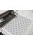 Inci Dijital Saçaklı Yıkanabilir Kaymaz Taban Halı 2025 Gri-Beyaz 1